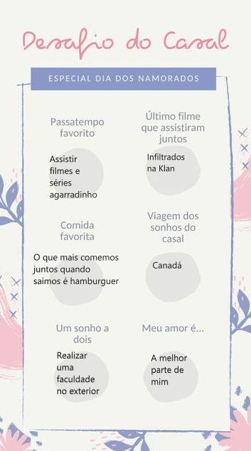 Desafio do casal - Vem jogar! - 1