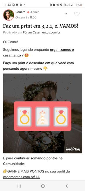 Faz um print em 3,2,1, e..VAMOS! 3