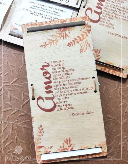 Kit convite para padrinhos (e familiares mais próximos) - 3
