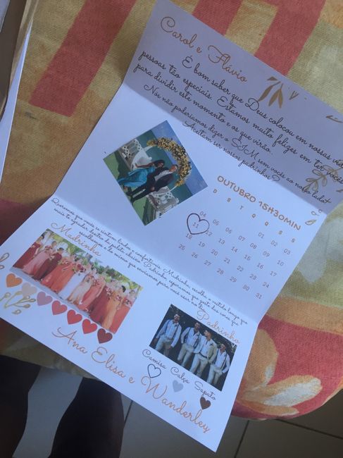 Kit convite para padrinhos (e familiares mais próximos) - 5
