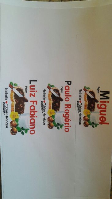 Adesivos para nutella - 1