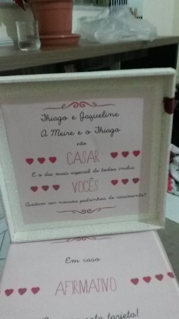 Meus convites de padrinhos lindos  - 3