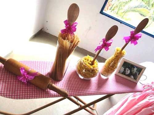 Decoração com macarrão