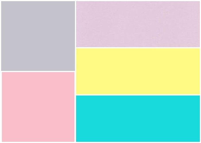 Tiffany, amarelo e rosa
