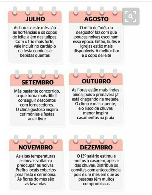 Já escolheu o seu mês? - 2