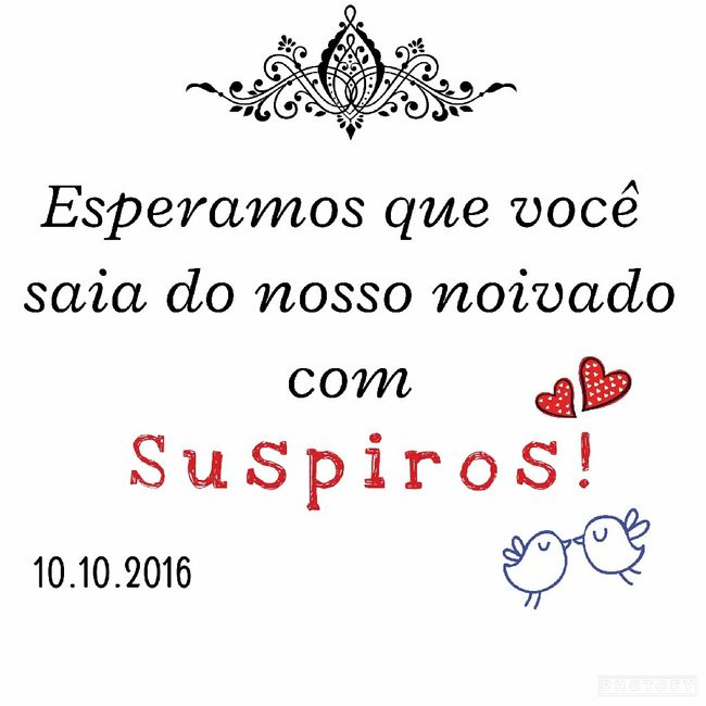 Lembrancinha do noivado - 1