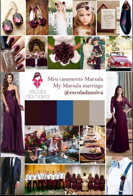 Decoração Marsala