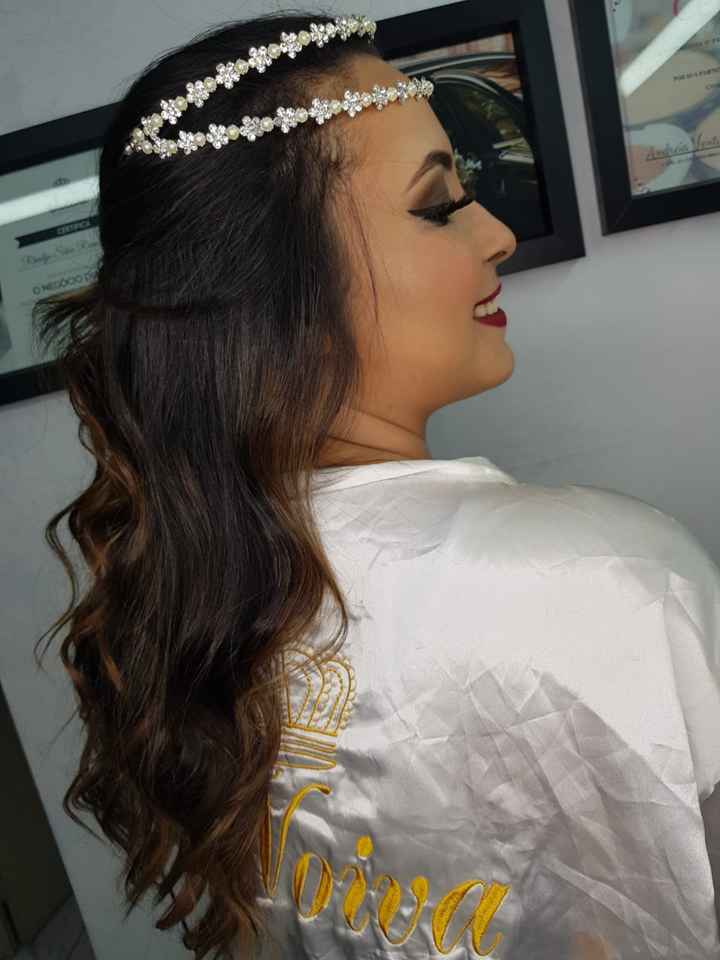 Meu penteado e maquiagem para o grande dia - 2