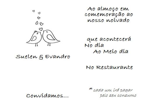 Convite de Noivado