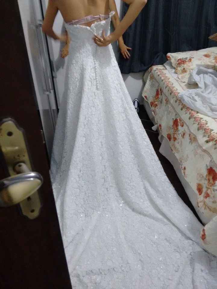 Meu vestido de noiva (falta ajustar) foto 2