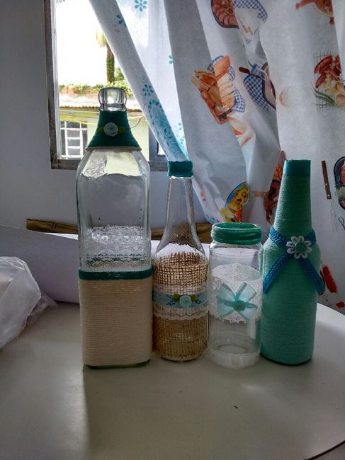 Meus enfeites de mesas diy - 2