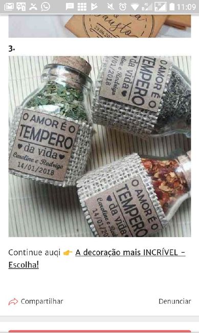 Escreva apenas a lembrancinha que dará aos convidados - 1