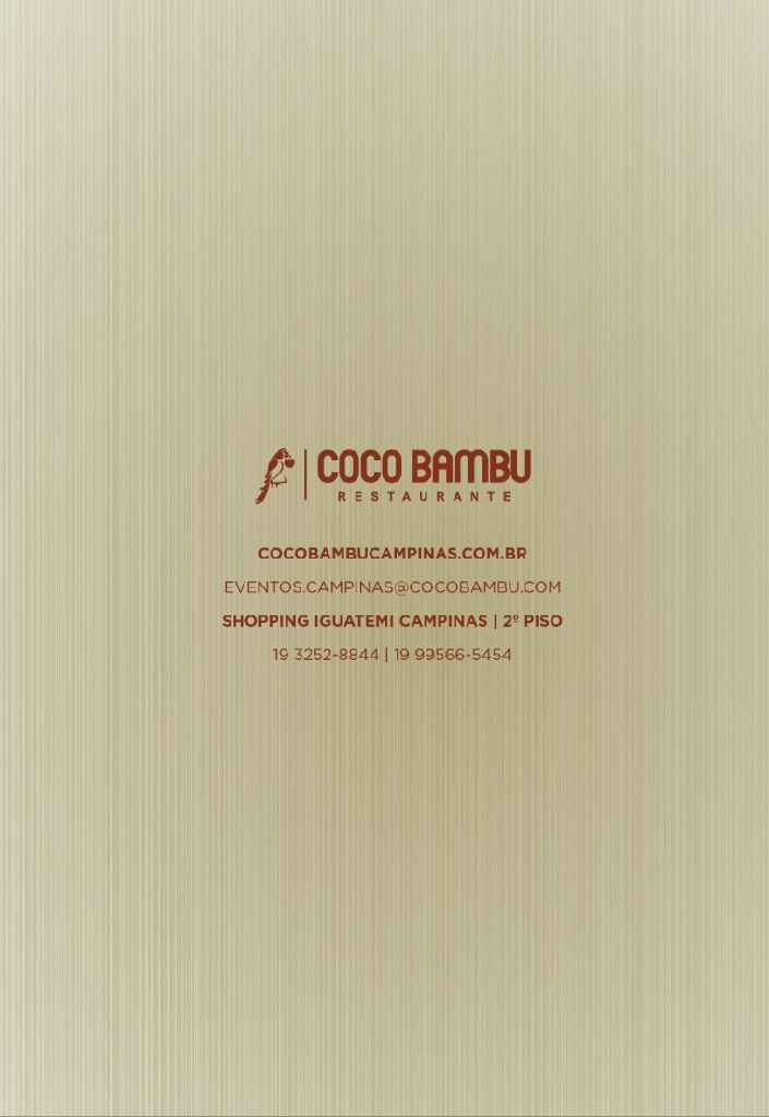 Cardapio Coco Bambu - 20