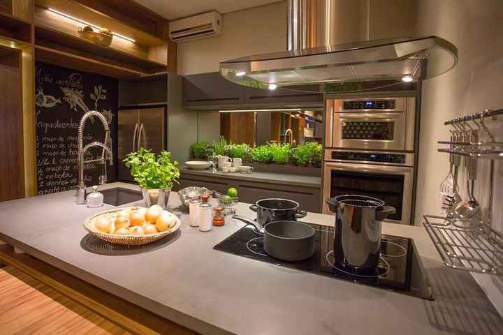 Cozinha com cooktop