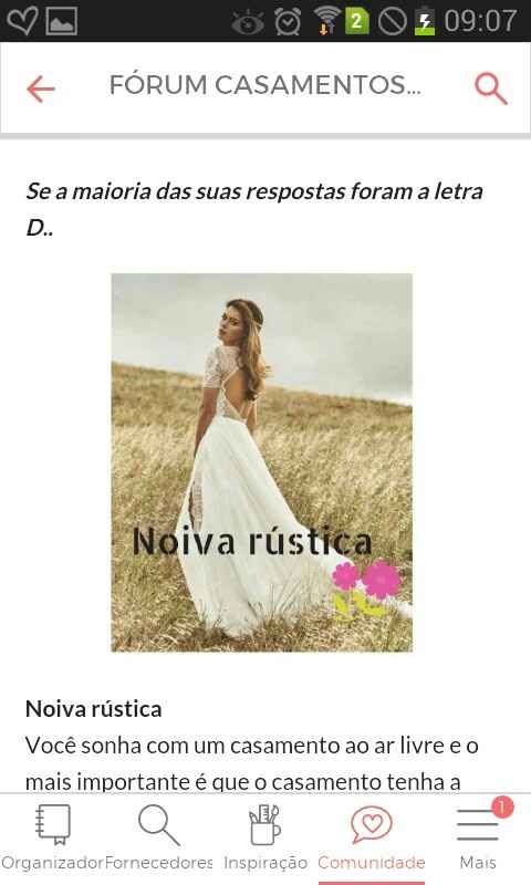 Sou uma noiva rústica ! - 1