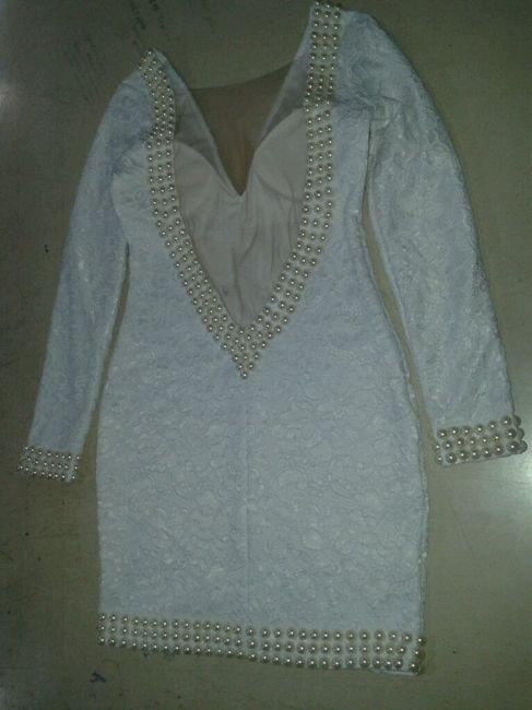 Vestido civil pérolas - eu que fiz!! o que acham?? - 2