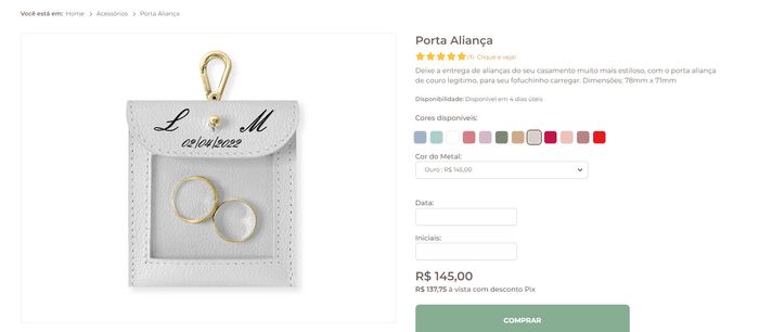 Porta aliança para pet 4