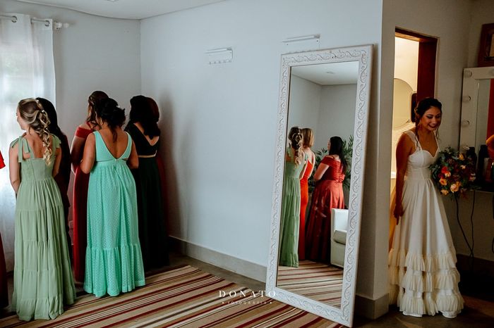 As madrinhas precisam ver a noiva, ou isso é apenas uma tradição? 1