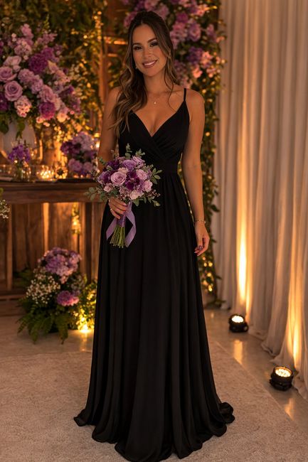 Madrinhas de preto ou roxo - 1