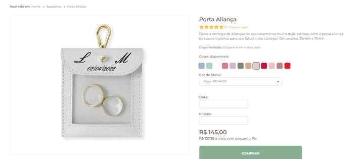 Porta aliança para pet - 1
