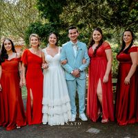 Terracota nas madrinhas combina com decoração verde e branca? - 1