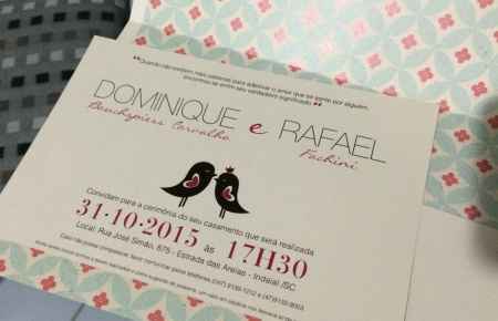Chegaram meus convites!!! - 3