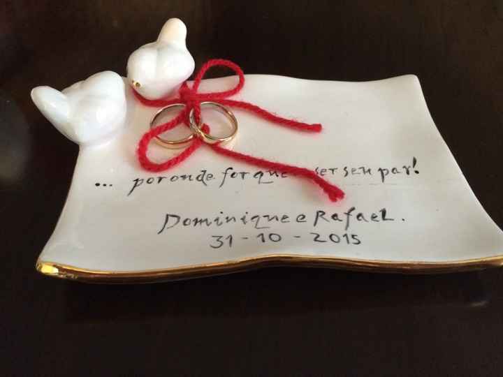 Topo de bolo e porra alianças *_* - 2
