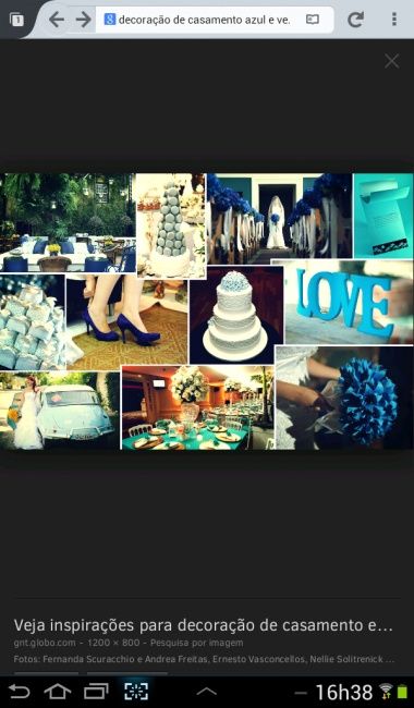 Decoração - casamento azul? alguém já fez? já foi? - 14