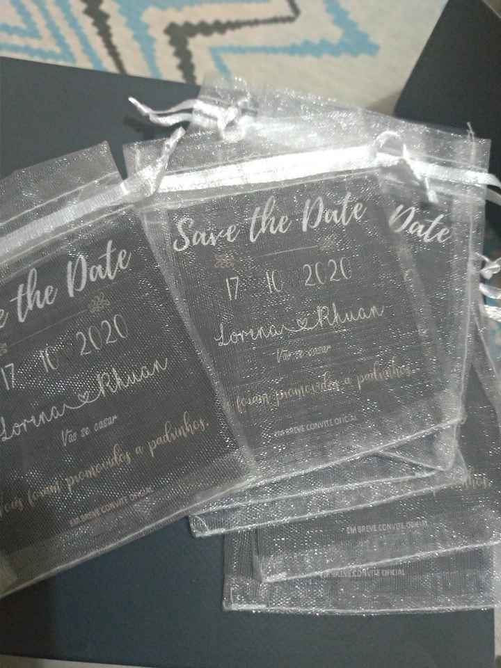 Save the date padrinhos - 2