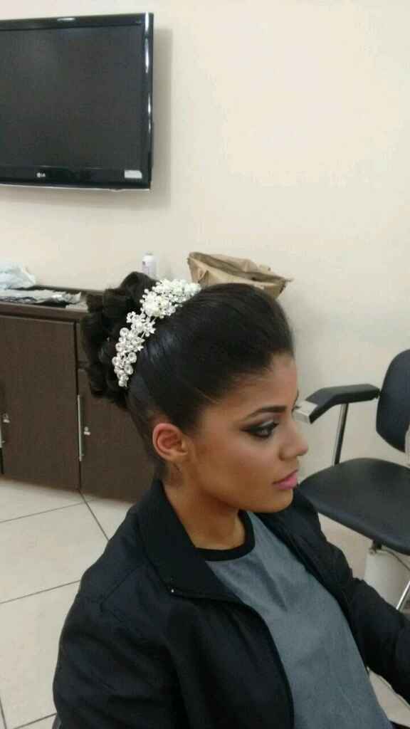 Meu teste de cabelo e maquiagem *-* - 1