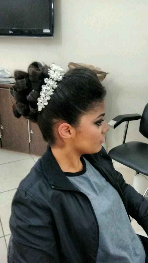 Meu teste de cabelo e maquiagem *-* - 2