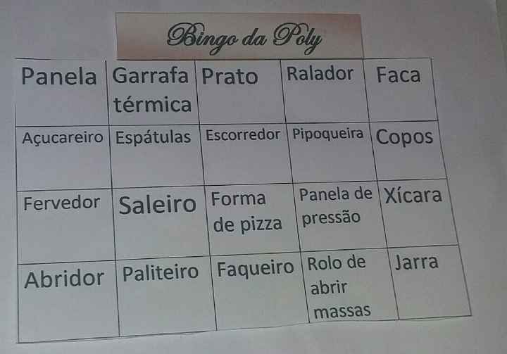 Nos preparativos do chá de cozinha "o bingo está pronto"😍😍😍 - 1