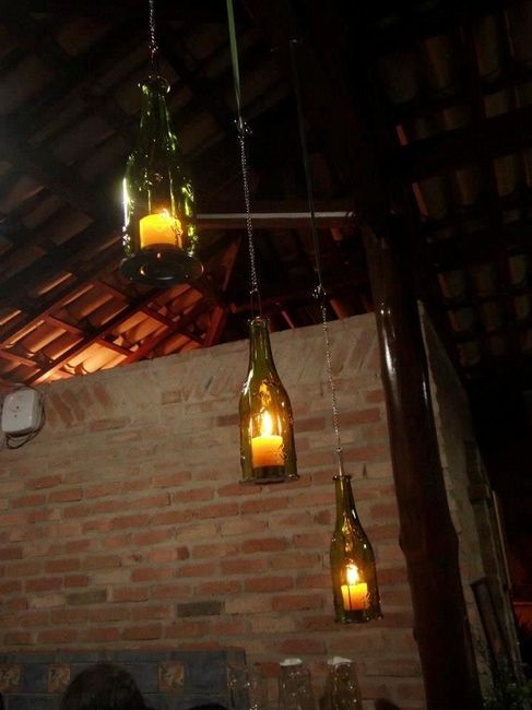 Garrafinhas suspensas
