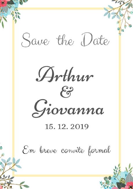 Save the date # vem ver . - 1