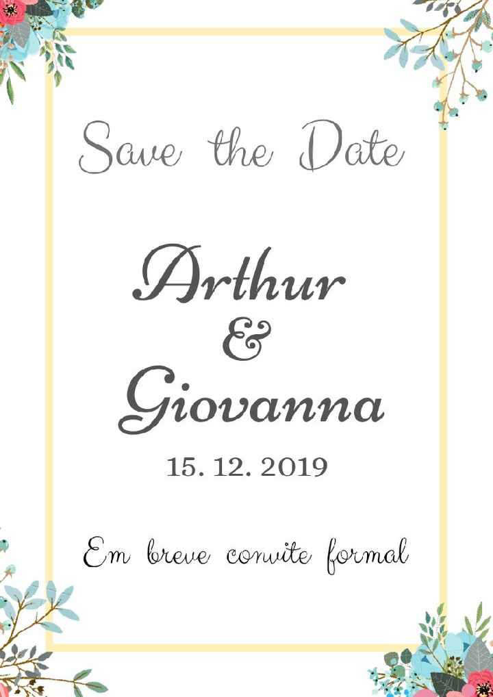 Save the date # vem ver . - 1
