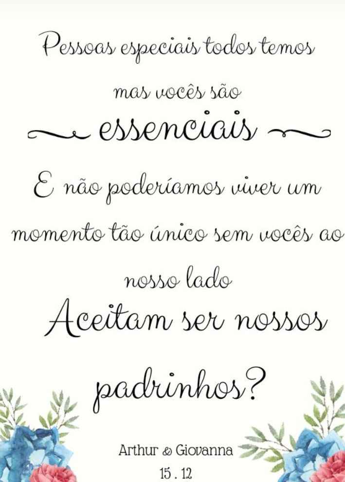 Convite dos Padrinhos- Diy - 8