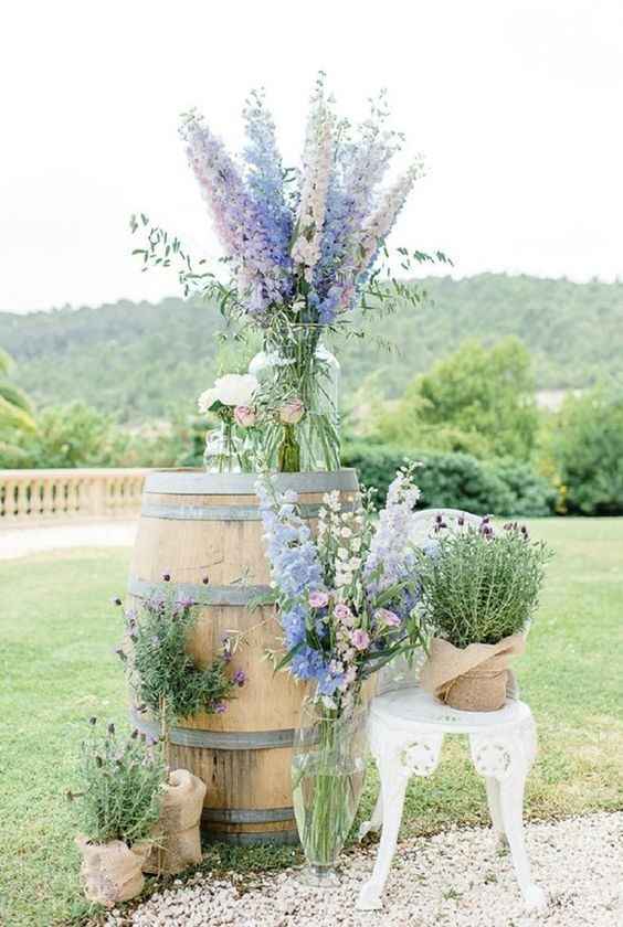 Lavanda dá um show na decoração