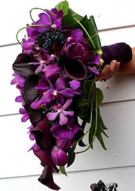 Inspirações de buquê roxo! 10
