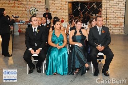 disposição de pais e convidados