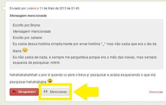 como mencionar