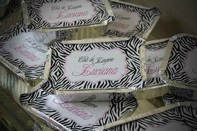 Chá de lingerie rosa e zebra!