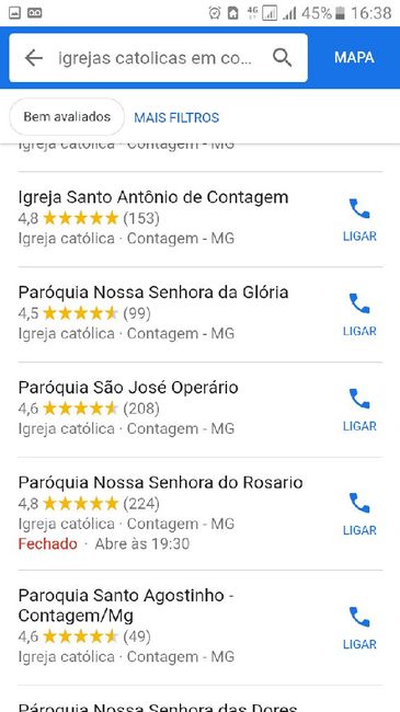 Sugestões de Igreja Contagem 2