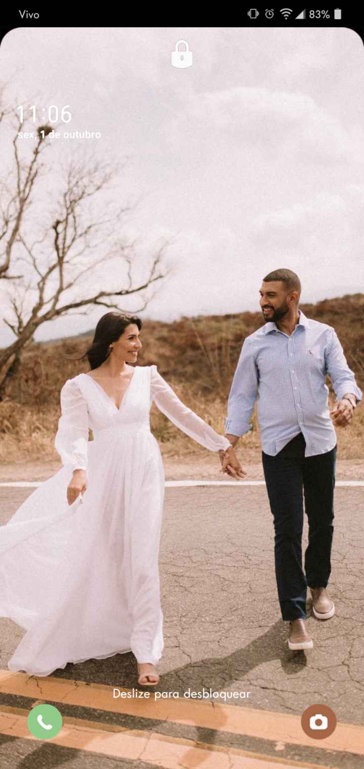 📸 Poste um print de tela do seu celular que tenha como fundo uma foto sua e do seu amor - 1