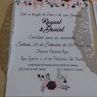 Fiz meu convite de casamento - 1