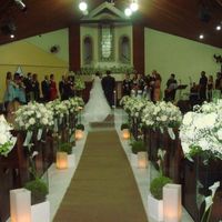 minha igreja decorada em verde