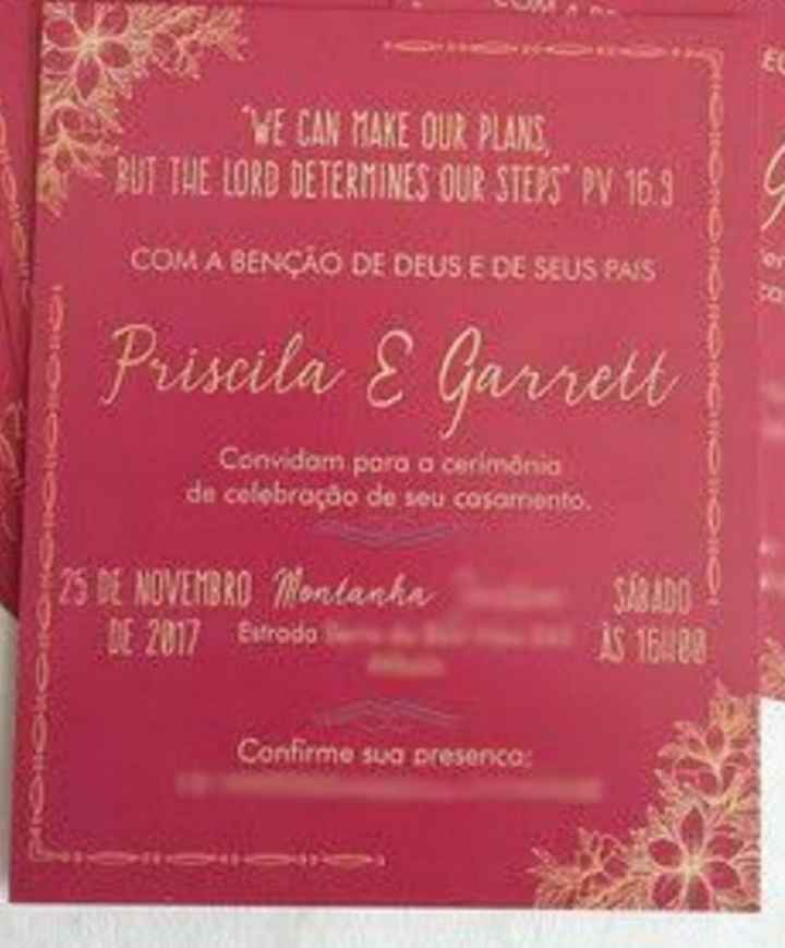 Convite de casamento diy - 1
