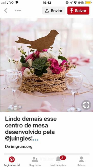 Centro de mesa, vem opinar - 1