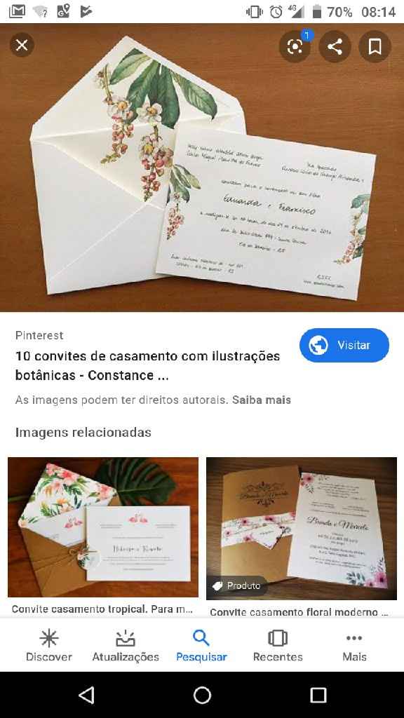 Prévia do convite de casamento - 1