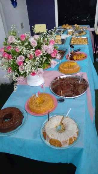 Mesas de doces e salgados