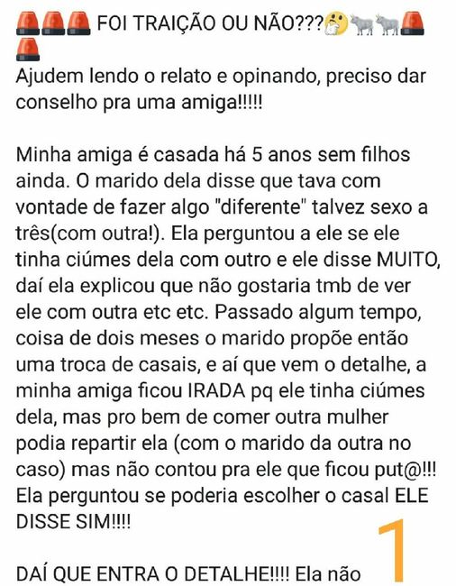 Quem ama não trai ou quem ama perdoa? 🤔 - 1
